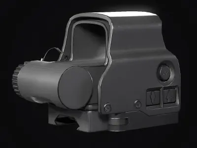 Holographic Sight Low-poly 3D model purchase