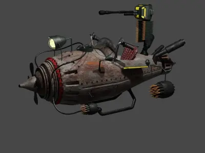 3D science fiction motorcycle  3D model