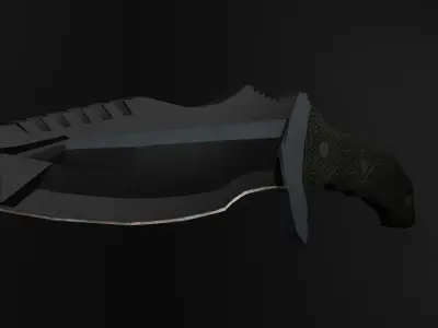 Tactical Edge 3D Knife Model Low-poly 3D model