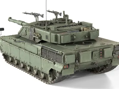 Ariete MBT tank Low-poly 3D model