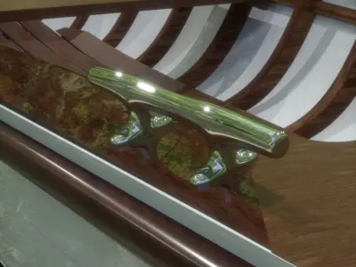Row Boat 3D model buy