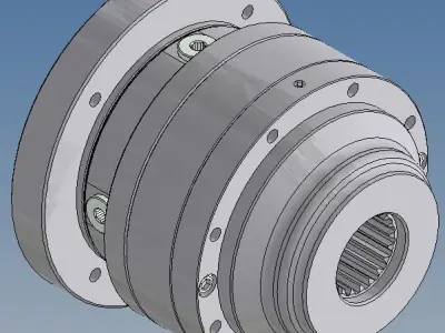 Planetary reduction gear Reggiana RR65D FS 12 3D model
