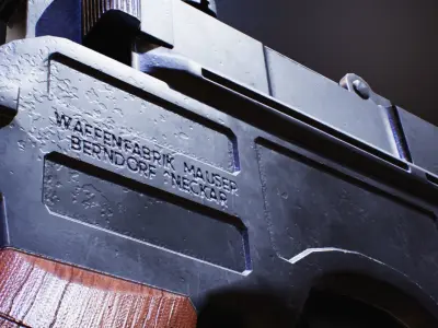 Pistol - Mauser C96 Low-poly 3D model