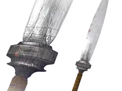 Dagger sword 3D model buy