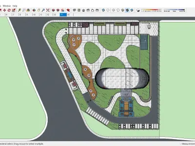 Sketchup Commercial Complex K7 3D model