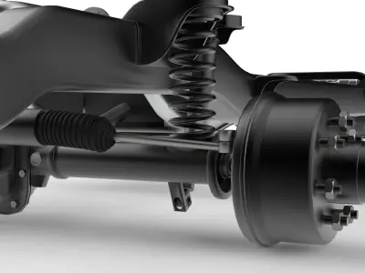 Pickup Chassis 4WD 3D model