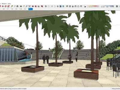 Sketchup Landscape Park J10 3D model