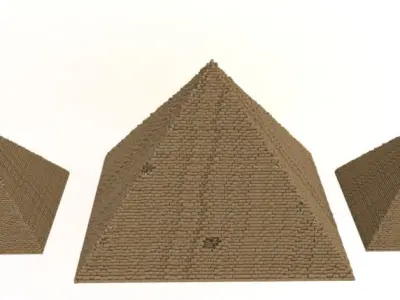 Great Pyramids of Giza 3D model