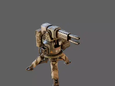 Wasteland Logistics Hazmat Crate PBR 3D Model Game Ready 3D model
