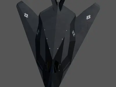 F-117 Nighthawk Low-poly 3D model