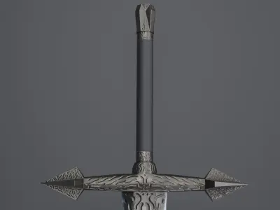 Sword 11 Low-poly 3D model