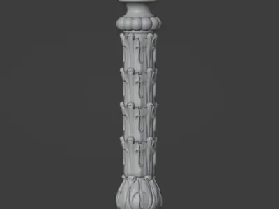 Lectern carved   furniture 3D model for CNC  3D print model