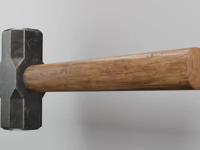 Sledgehammer  Low-poly 3D model