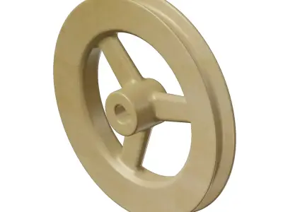 Wooden Pulley Toy 3D model