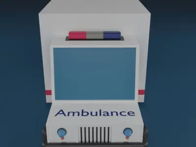Ambulance  Free 3D model