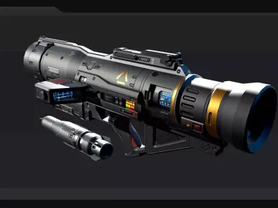 AK9 -  Rocket-Launcher Low-poly 3D model