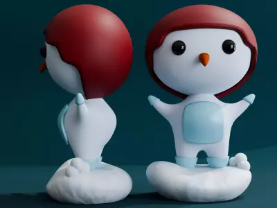 Cartoon Penguin 3D model purchase