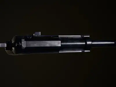 ww2 German P38 Low-poly 3D model