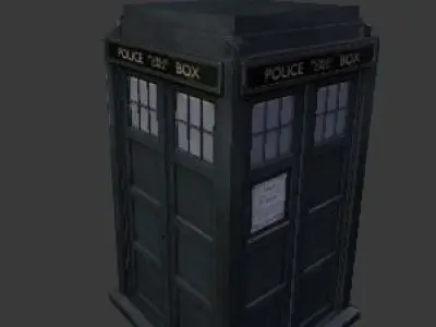 2005 TARDIS Exterior 3D model
