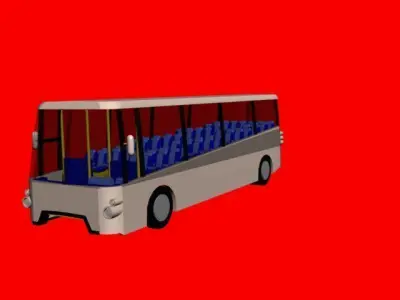 new design bus for sightseeng Free low-poly 3D model