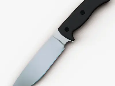 Survival Knife Low-poly 3D model purchase