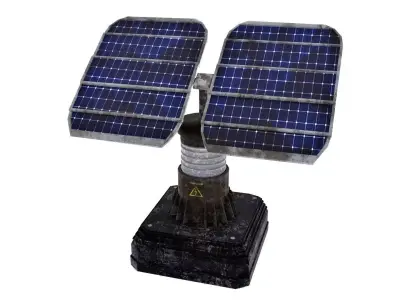 Old Solar Panel 3D model