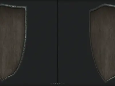 Paladin Uther Shield 3D Model Low-poly 3D model