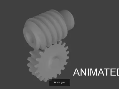 Gears Collection animated 3D Model Pack