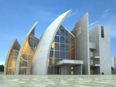 Photorealistic Commercial Buiding Collection 3D model