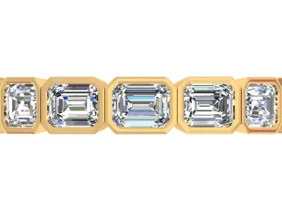 Emd Stone Bezel Set Band 3D print model