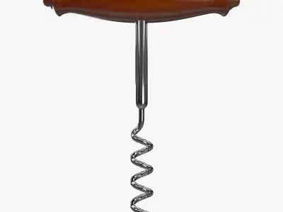 Corkscrew metal 3D model