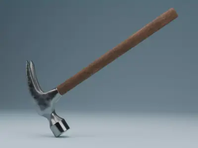 Realistic Claw Hammer 3D Model Free 3D model