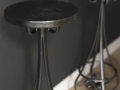 Vintage Bar Stool 3D model purchase