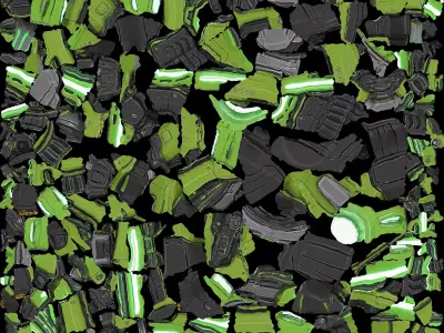 Futuristic Rifle Gun 3D model