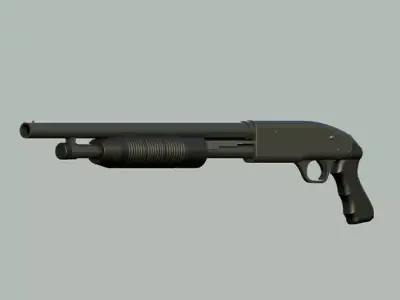 Mossberg 500 shotgun 3D model 3D model