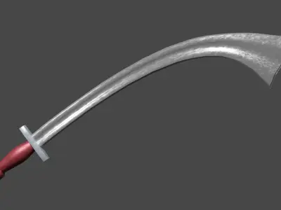 Khora sword with Xyphos handle Low-poly 3D model