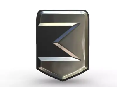 Zaz Logo 3D model by 3dlogoman