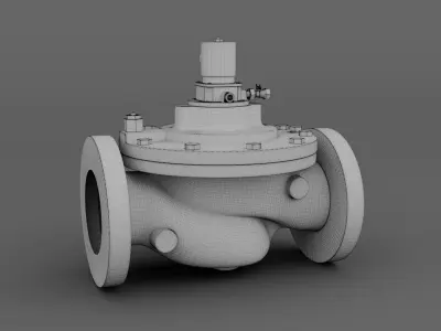 Industrial Level Control Valve for HVAC and Water System 3D model