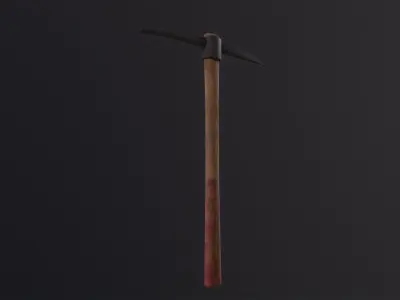 Pickaxe 3D Model Low-poly 3D model