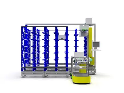 Small-sized Automated Warehouse 3D model