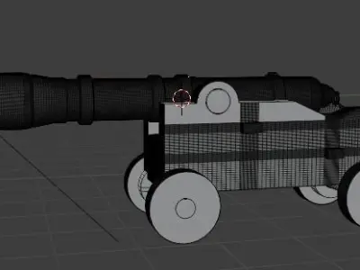 Ship cannon 3D model
