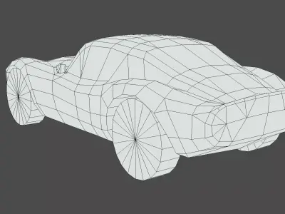 Classic Vintage Sports Car 3D model