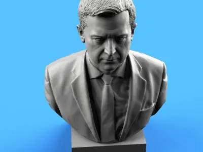 Volodymyr Zelensky Bust 3D print model