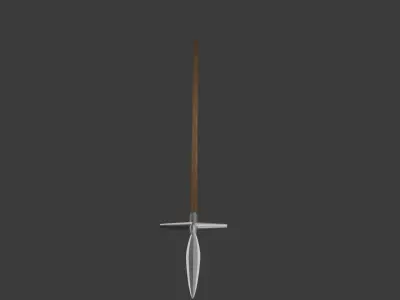 Chyda Khakass Heavy Spear 3D Model Low-poly 3D model