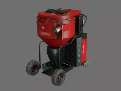 Industrial vacuum cleaner GameReady Low-poly 3D model