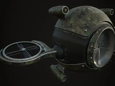 Drone  3D Model PBR 2k textures Low-poly 3D model