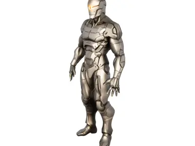 Futuristic Male Combat Mech Suit 3D model