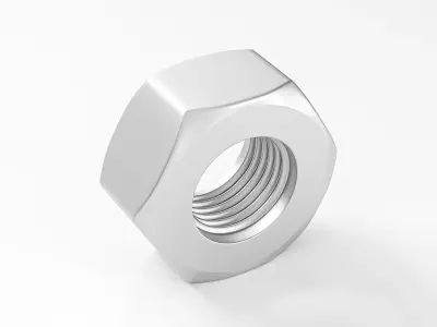 Nut Three-Quarter 3D model
