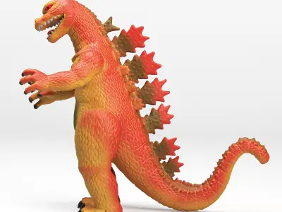 Toy Godzilla Low-poly 3D model