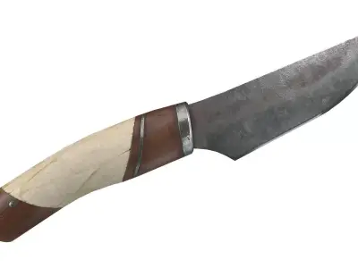 Viking Style Knife Low-poly 3D model